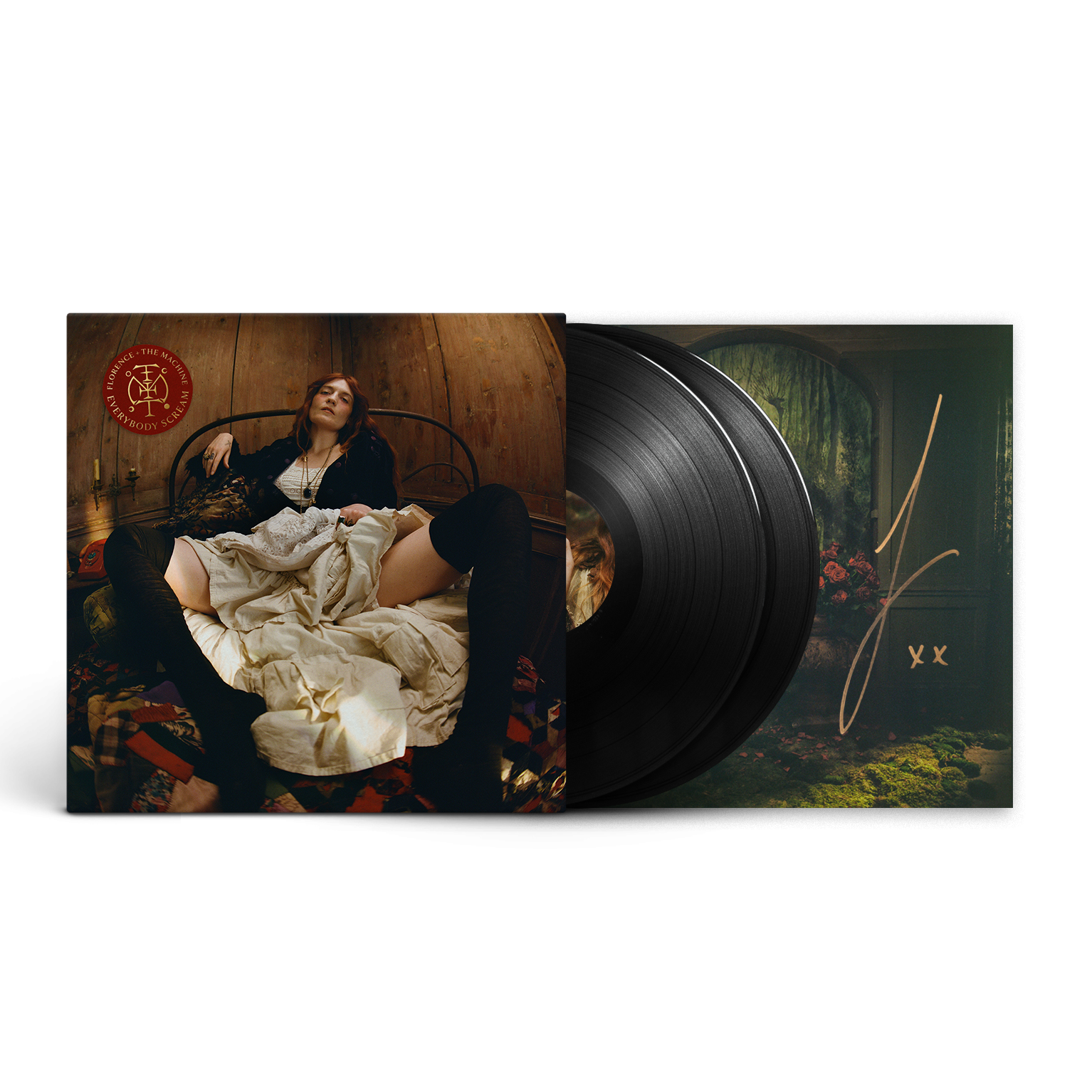 Florence + the Machine Everybody Scream Vinyl + Signed Art Card Standard LP + Signed Art Card 421636